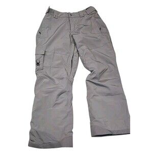 Spyder Mens XL Gray Cargo Insulated Ski Snowboard Pants